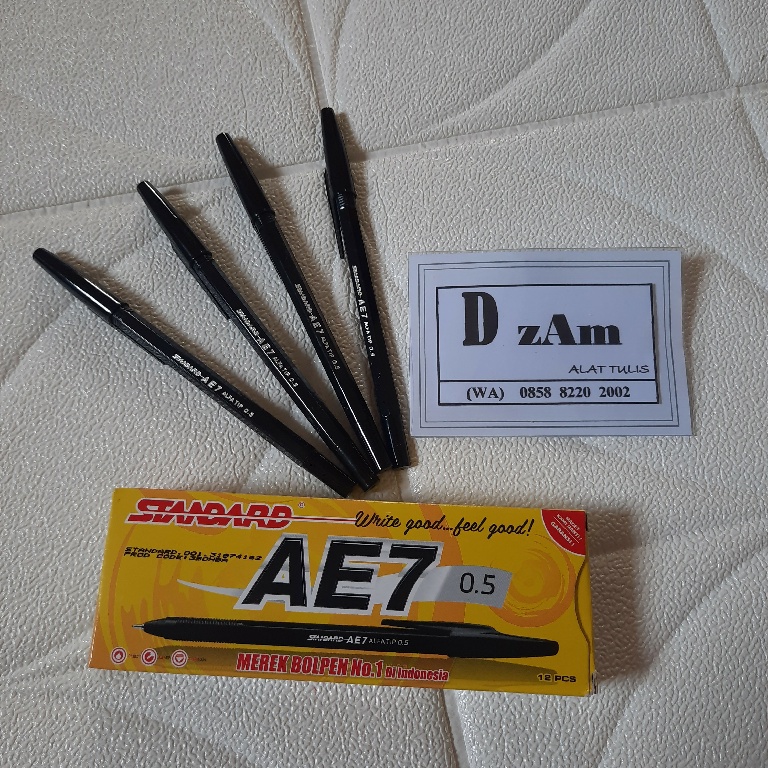 

BOLPOINT STANDARD HITAM | ALAT TULIS MURAH | GROSIR ALAT TULIS | BISA COD | ATK | DZAMSTORE