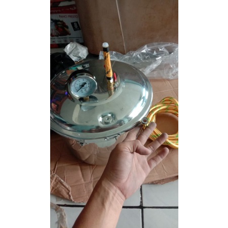 setrika uap boiler presto 12 liter + kompor