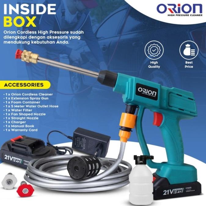Alat Steam Cuci Motor & Mobil Jet Cleaner Baterai Orion Superjet 100Cw