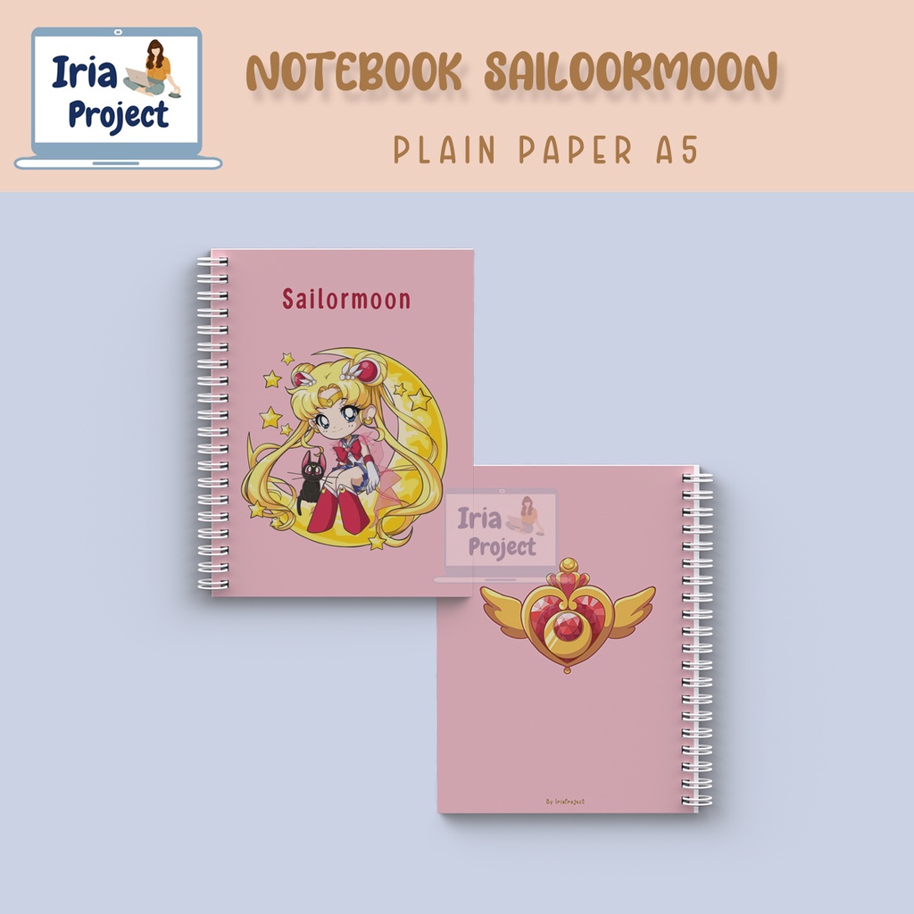 

Notebook / Journal Book A5 Sailormoon Pink Cute Girl