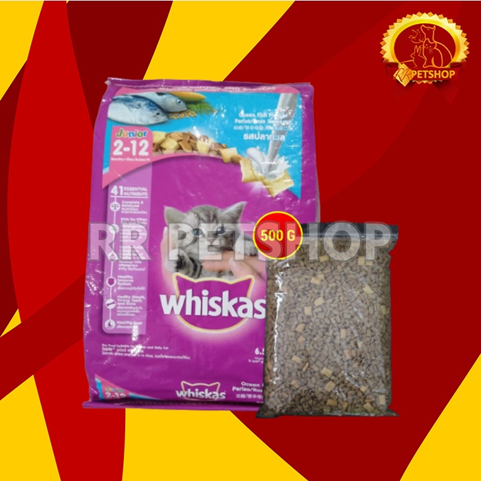 Makanan Kucing Repack Whiskas Junior Ocean Fish Kitten Repack Dry Food