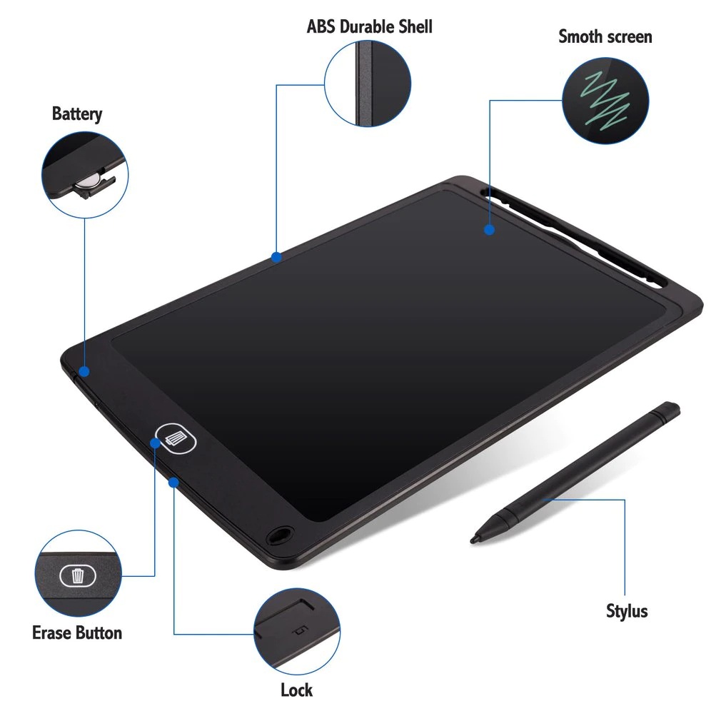 Papan Led Anak Drawing Pad Papan Tulis LCD Anak Dan Dewasa Papan Tulis Menggambar LCD Hapus Writing Board