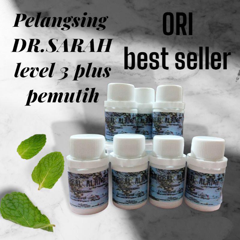 pelangsing Dr.Sarah ORI level 3 plus pemutih/herbal alami Dr.Sarah ORI