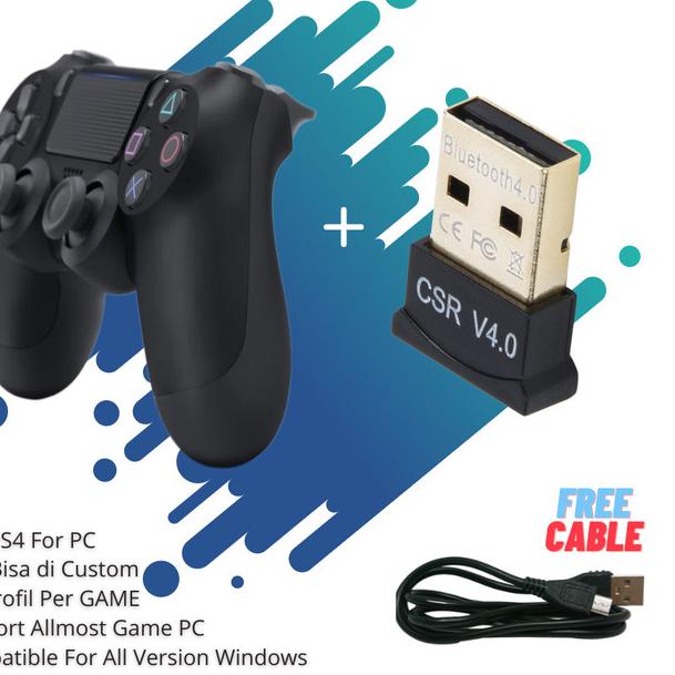 STIK PS4 / STICK PC / JOYSTIK GAMEPAD WIRELESS PAKET PC + BLUETOOTH - STIK ONLY
