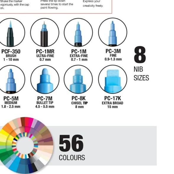 

Uni POSCA Paint Marker PC-8K Broad Chissel Tip 8.0mm