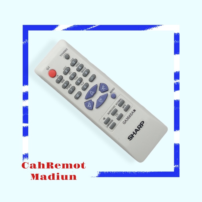 Remote TV Sharp Tabung Original [Langsung]