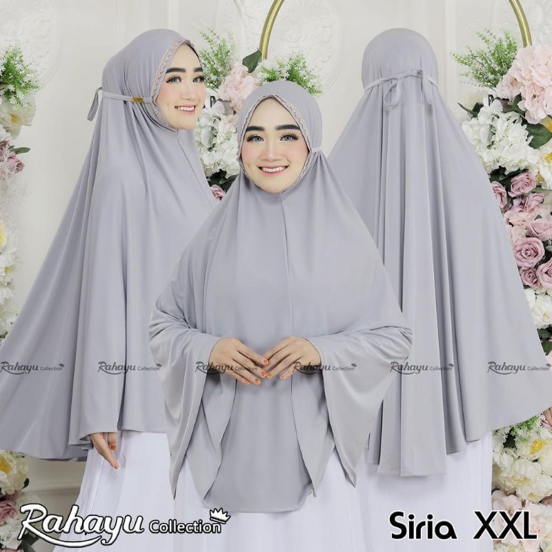 [TERMURAH] SIRIA JUMBO XXL | hijab instan jersey super | jilbab instan bergo renda