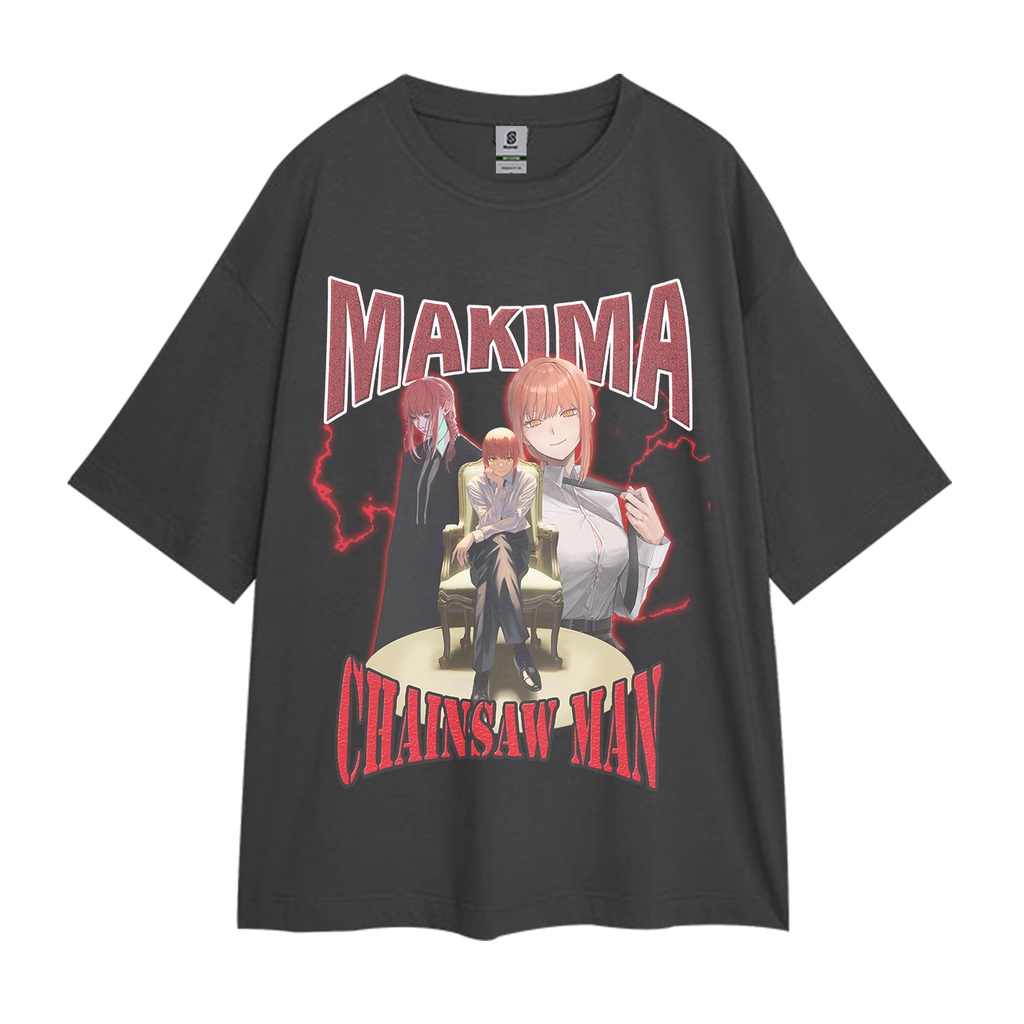 Makima Chainsaw Man Style Oversized  T-shirt Chainsaw Man