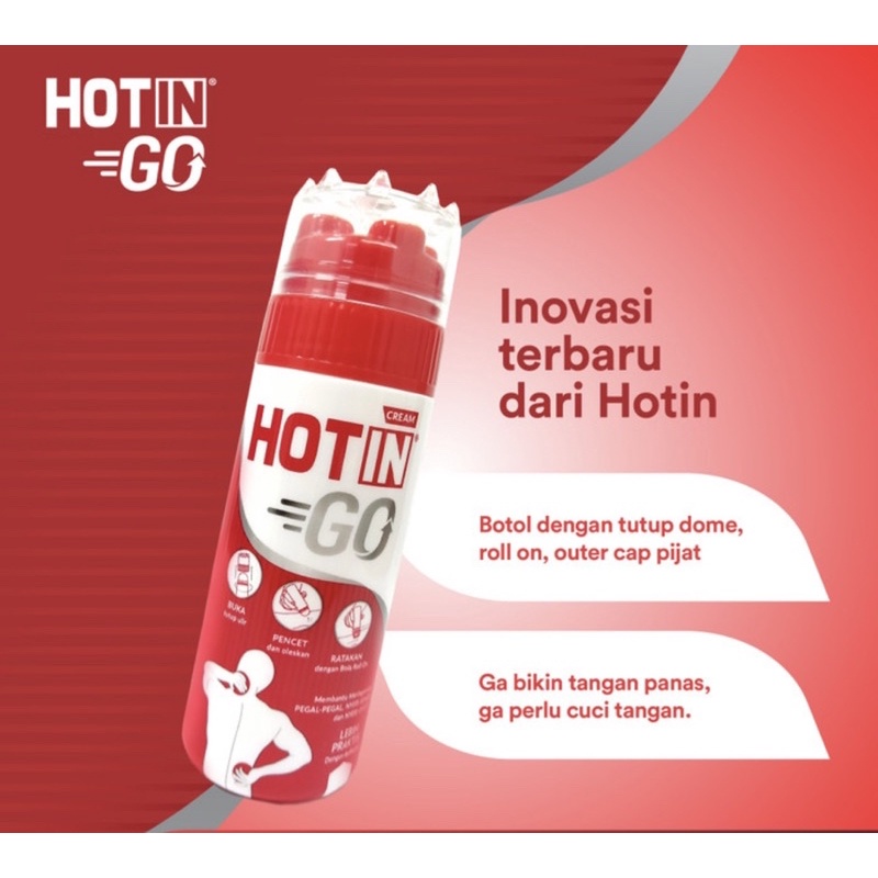 Hotin GO cream 100 gram ( meredakan nyeri sendi dan otot )