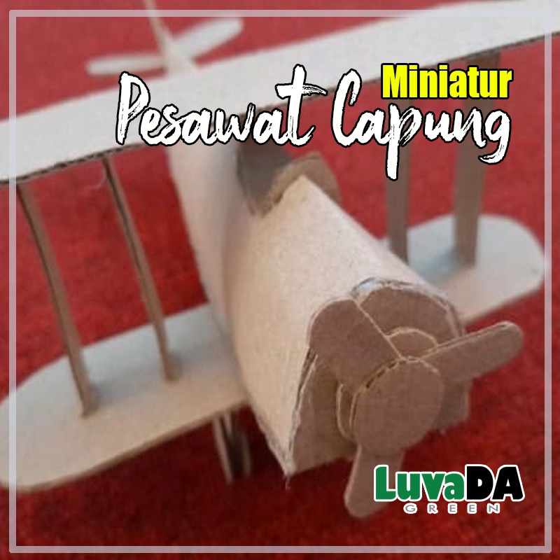 

Bahan prakarya kardus - Pesawat Capung