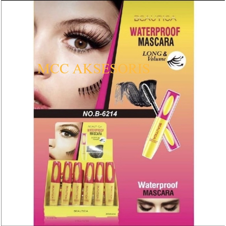 Mascara Maskara Beautica Waterproof Black / Hitam Original