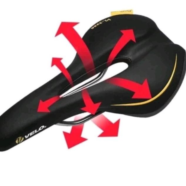 VELO SADDLE TERBARU - Sadel VELO VL-3256 Tengah Bolong - Desain Cakep - VL-3256