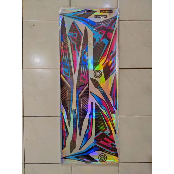 STRIPING STICKER HOLOGRAM LES HOLOGRAM MX KING 150 STIKER MX KING 150 HOLOGRAM EXCITER