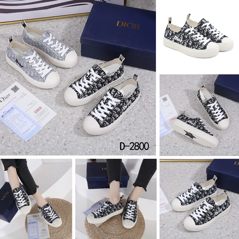 DR Top Sneaker Embroidered Cotton Oblique D-2800