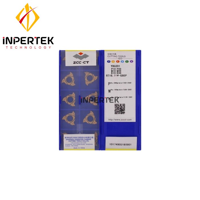 Insert RT16 01W G60P ZCC CT Pahat Bubut RT 16 01W Ulir LUAR Drat