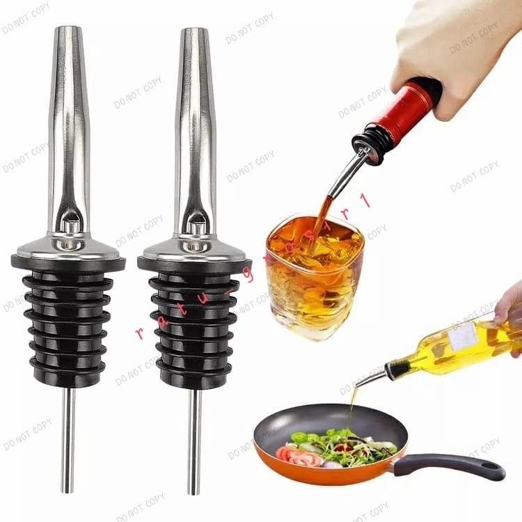 Bottle Pourer Stainless Tutup Botol Dispenser Kecap Oil Cuka Madu