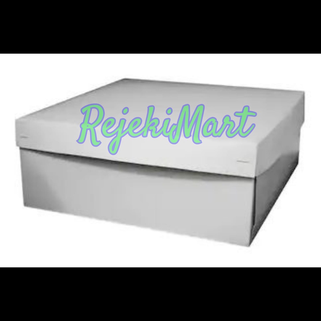 

DISKON NIH!!! ( Kardus ) Dus Snack/Dus Nasi Polos Warna Putih Uk. 20 x 20 x 9 COTID ( ECER/PER PCS )