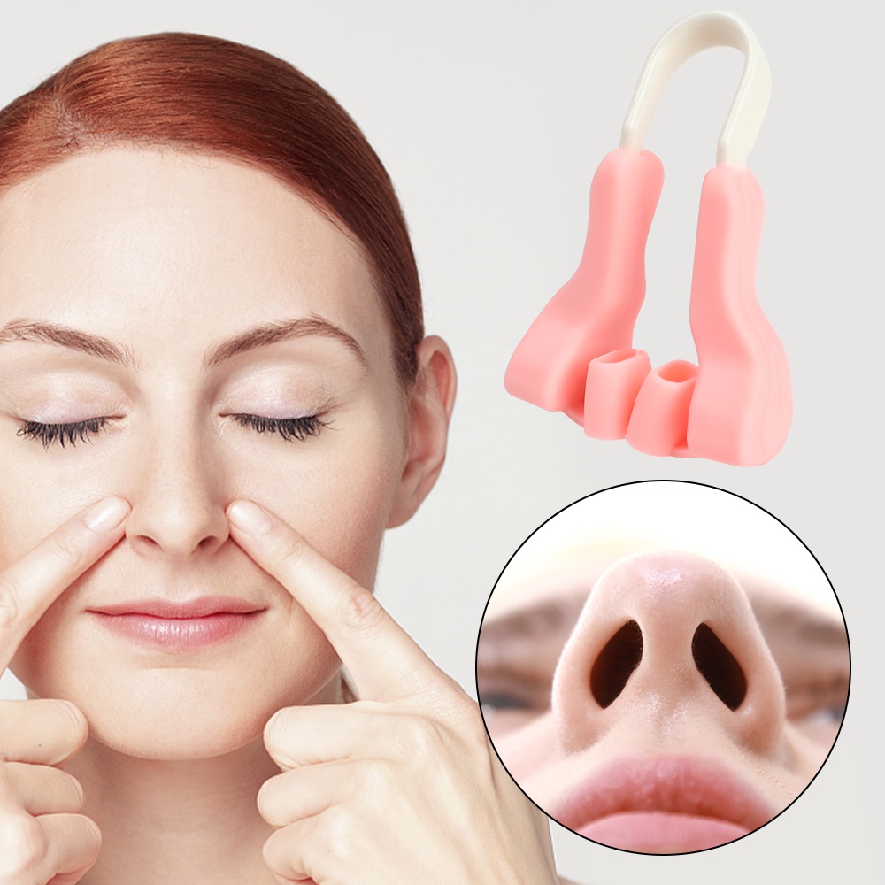 Alat Kecantikan Hidung Lurus Stereoskopis Universal Bahan Plastik Silikon Tanpa Rasa Sakit