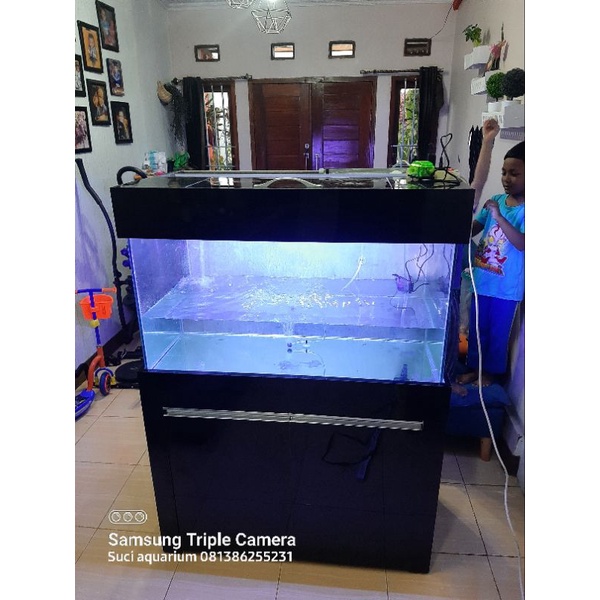 Aquarium + kabinet 100x50x50 top filter