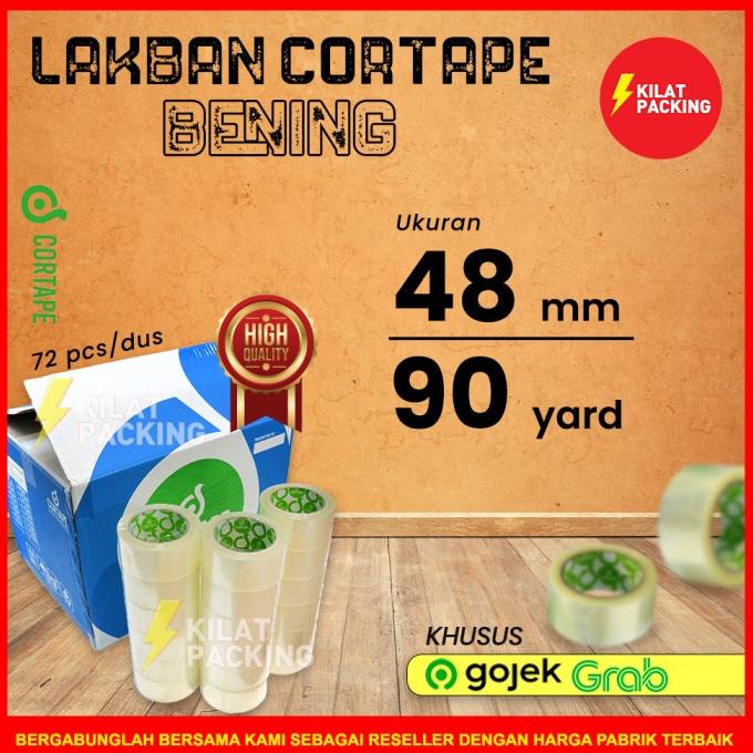 

Lakban Cortape Bening 48 mm x 90 yard 1 Dus- OJOL