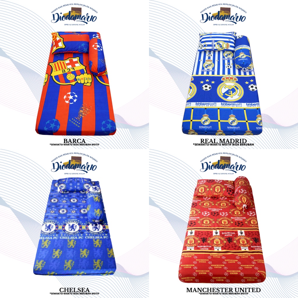 Sprei Motif Club Sepak Bola No 1 | 2 | 3 | 4 | 5 | 100cm