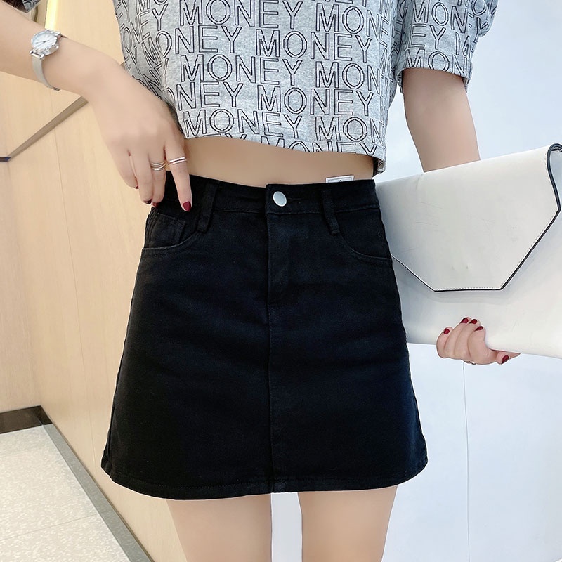 【Blossom】Korean A-Line Mini Denim Skirts 7144 (S/M/L)