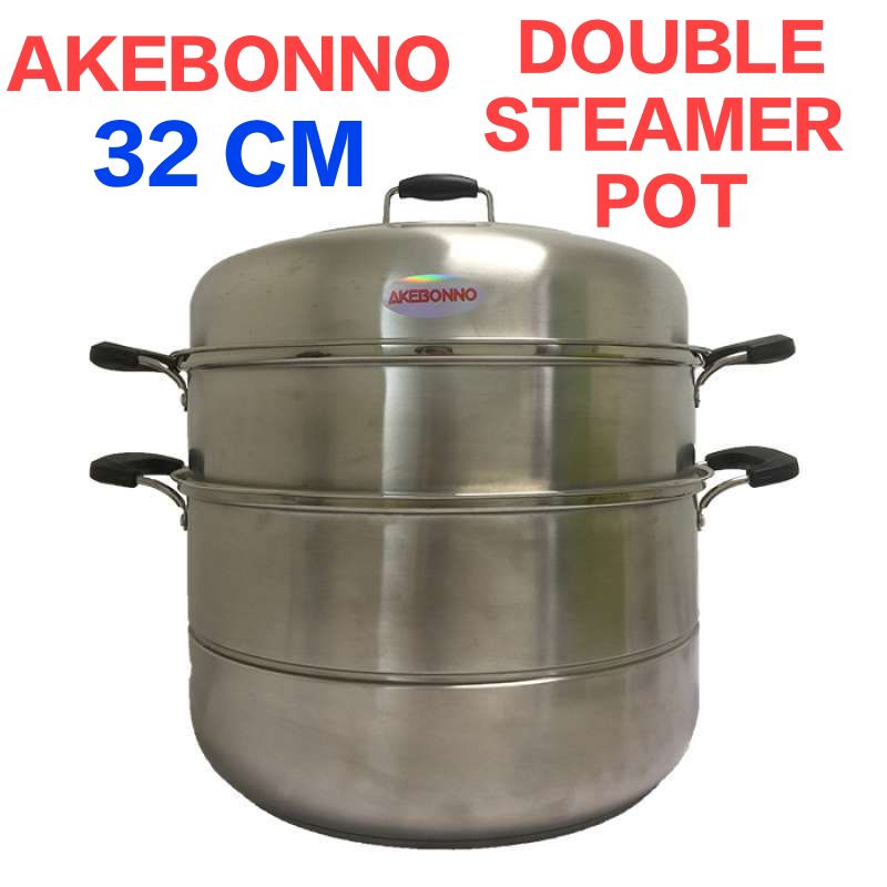 AKEBONNO STEAMER DOUBLE POT 32 CM PANCI KUKUS GANDA MX001-32