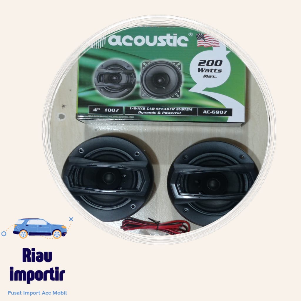 Speaker mobil 4 inch ACOUSTIC AC 1007 SPEAKER PINTU MOBIL