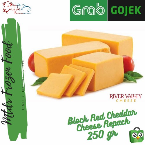 

T0P KEJU BLOK RED CHEDDAR - RIVER VALLEY BLOCK RED CHEDDAR CHEESE REPACK NICE