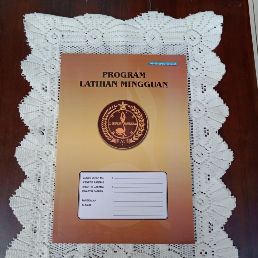 

Buku program latihan mingguan(Buku administrasi kepramukaan)
