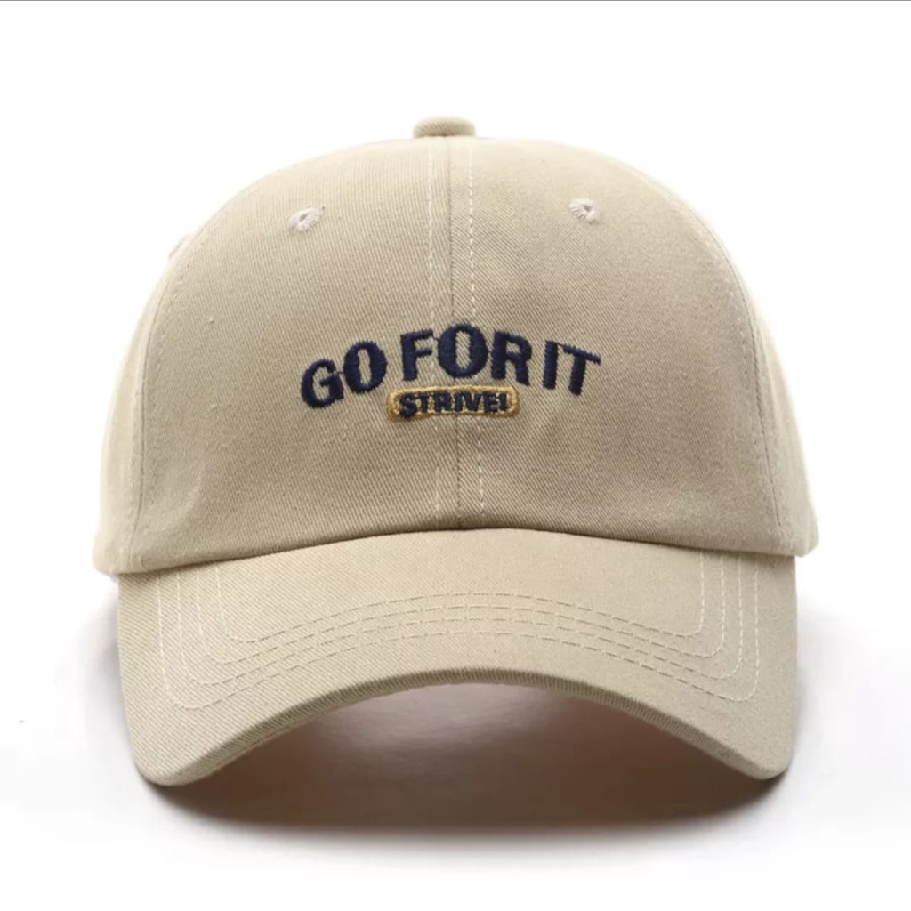 Topi Baseball Bordir Goforit Bahan rapel denim Unisex