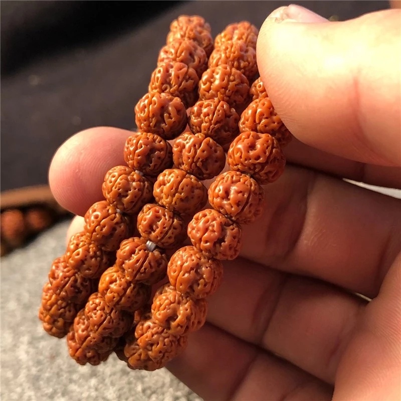 Gelang Tangan Manik-Manik Mala Vajra Bodhi Rudraksha Meditasi Untuk Pria