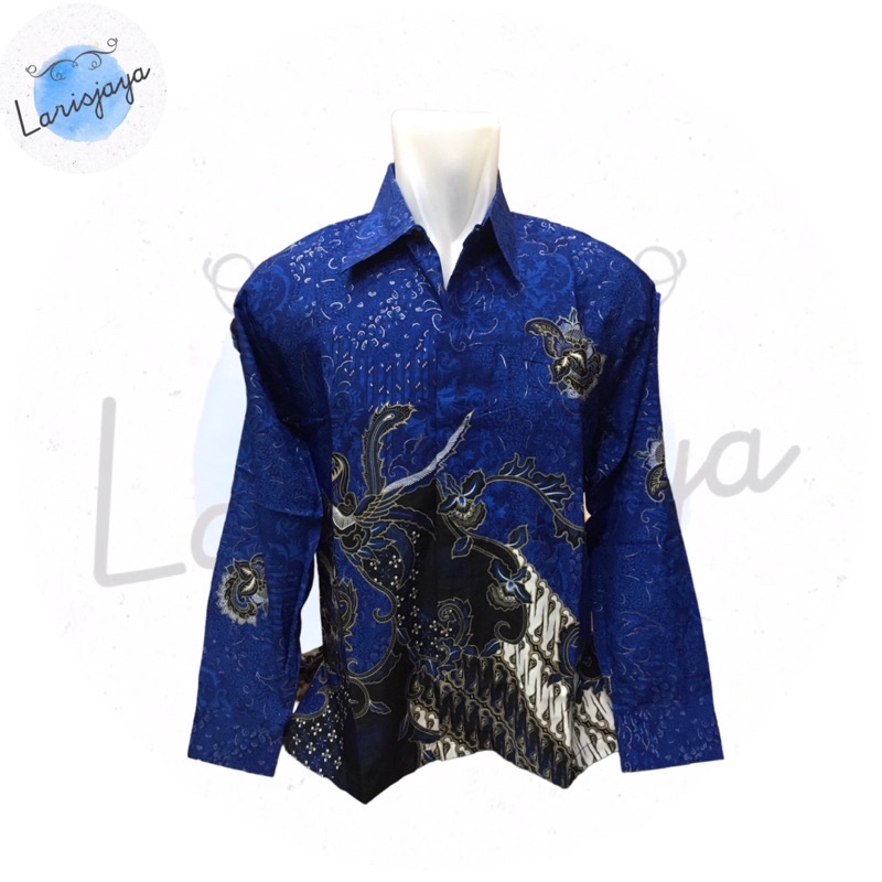 Kemeja Batik Pria Lengan Panjang Premium / Batik Prada