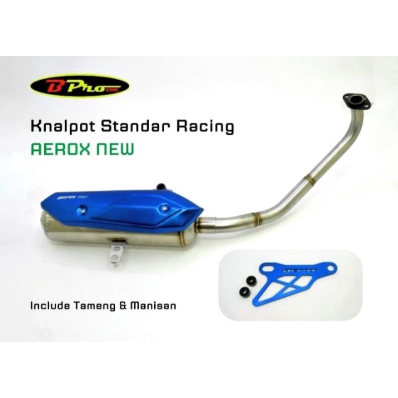 knalpot Bpro full stenlis stabdar racing harian Aerox New Old