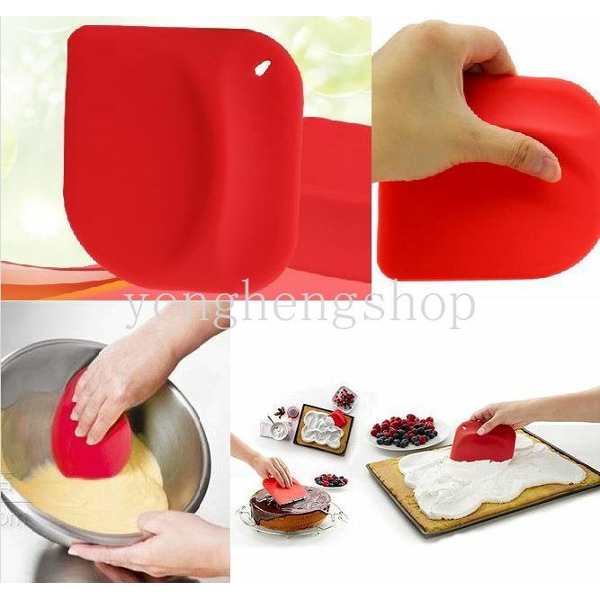 Spatula Pengikis Krim Kue Bahan Silikon Untuk Alat Dapur