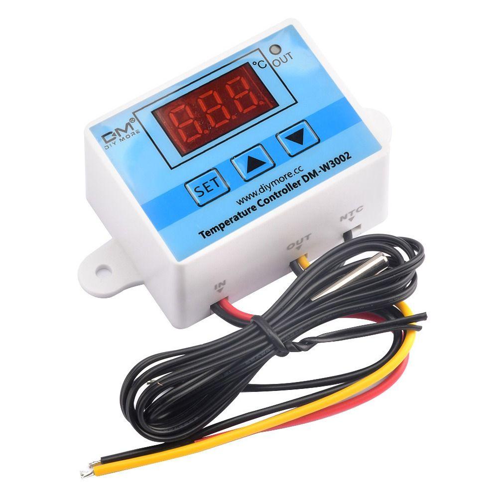 Termostat Suhu Digital TOP W3002 Dengan Probe 10A 12V 24V 110V 220V Modul Thermostat