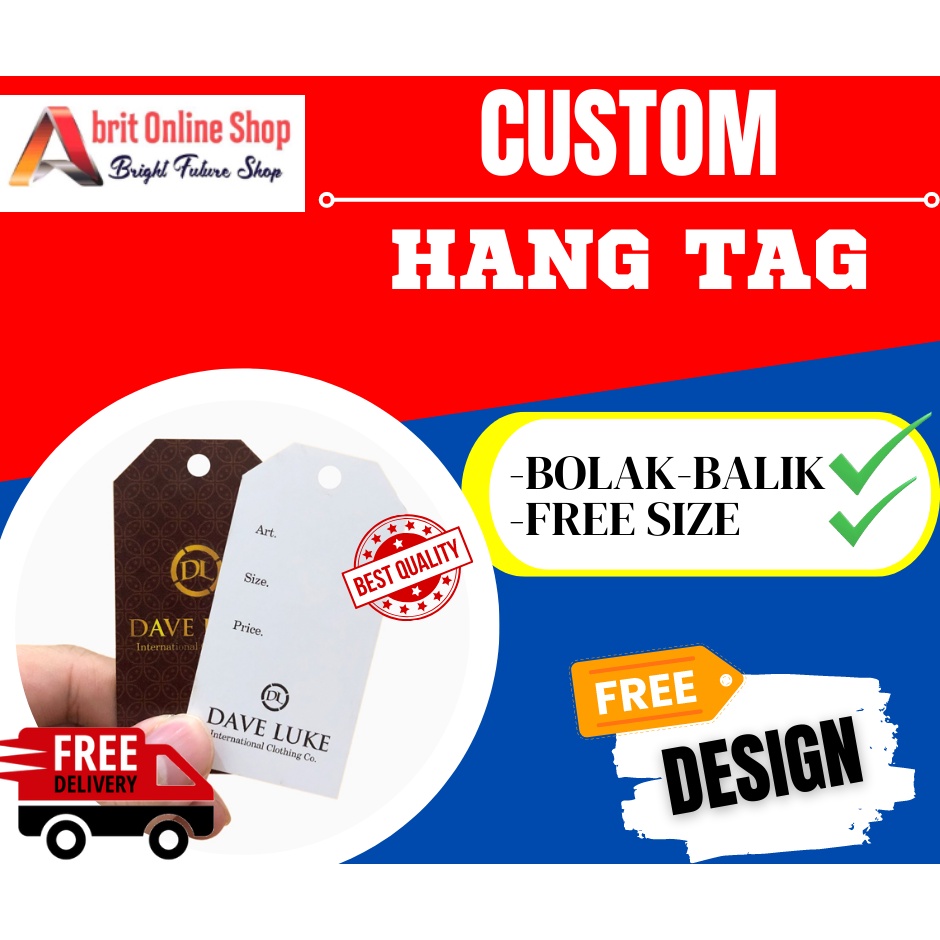 

HANG TAG LABEL CUSTOM | HANG TAG LABEL | HANG TAG BINGKISAN | HANG TAG PRODUK | HANG TAG FASHION