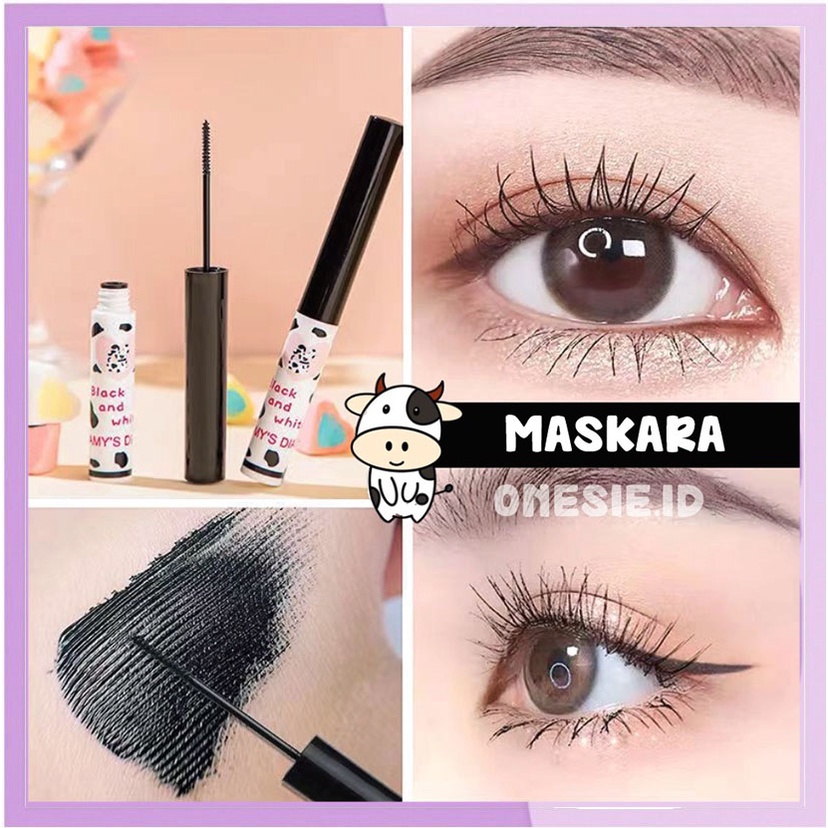 MOO Maskara Natural Waterproof Mascara Lentik moo XX083