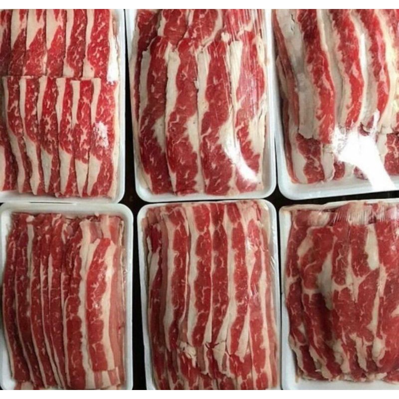 

Slice Yoshinoya ausie /daging shortplate yoshinoya 500gr