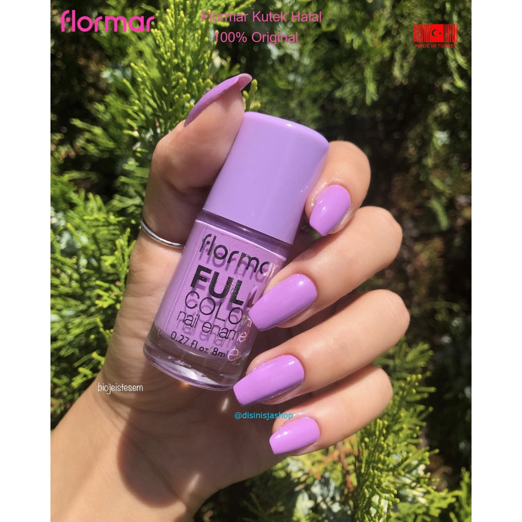 FC38 LILAC BLOSSOM - NAIL POLISH FLORMAR FULL COLOR DARI TURKI - KUTEK FLORMAR - CAT KUKU HALAL - KU