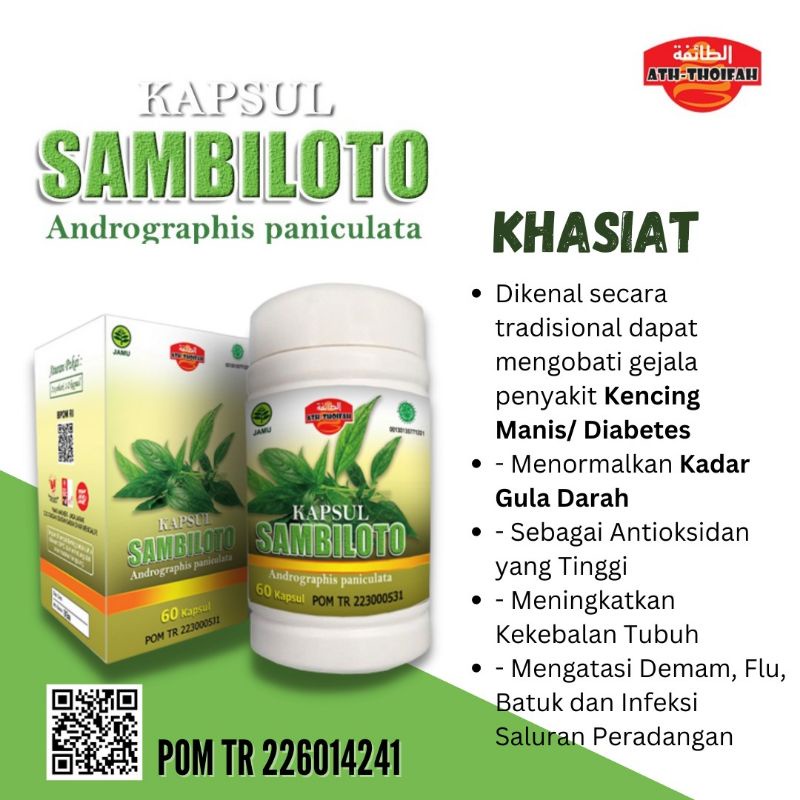 

KAPSUL EXTRAK SAMBILOTO 60PCS ATH-THOIFAH