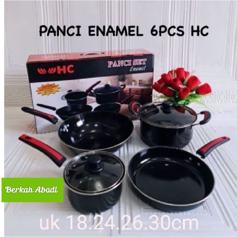 PANCI SET ENAMEL 6 PCS HC