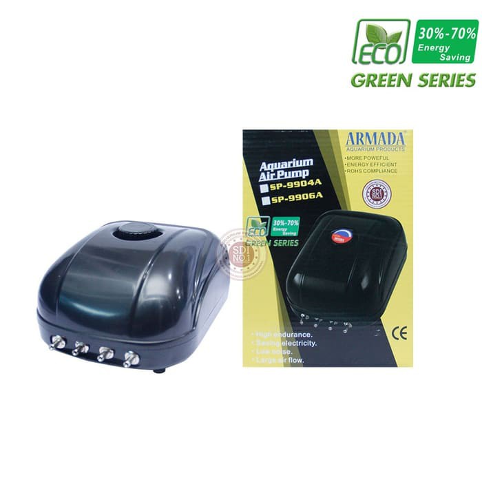 AERATOR 4 LUBANG AQUARIUM LENGKAP / MESIN AIRATOR AIR PUMP POMPA UDARA AQUARIUM