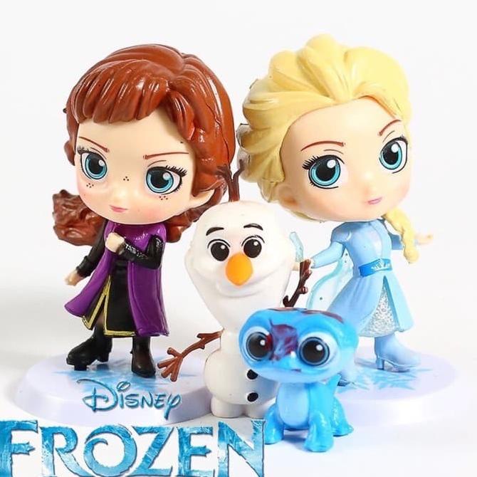 FIGURE FROZEN 2 CHIBI ELSA ANNA OLAF ISI 4PCS