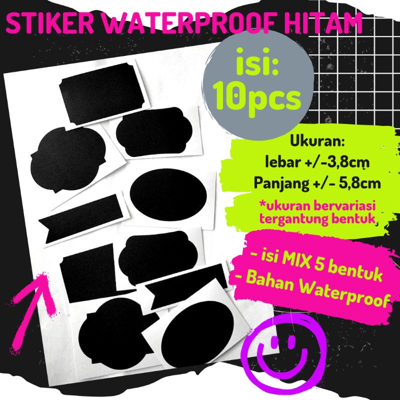 

[isi 10PCS] STIKER WATERPROOF HITAM POLOS MURAH/STICKER LABEL DAPUR/STICKER HITAM POLOS/LABEL STIKER MURAH/STIKER LUCU UNIK SERBAGUNA/STICKER POLOS HITAM TERMURAH