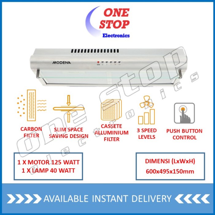 TERLARIS MODENA SX 6501 S Slim Cooker Hood FRESCO