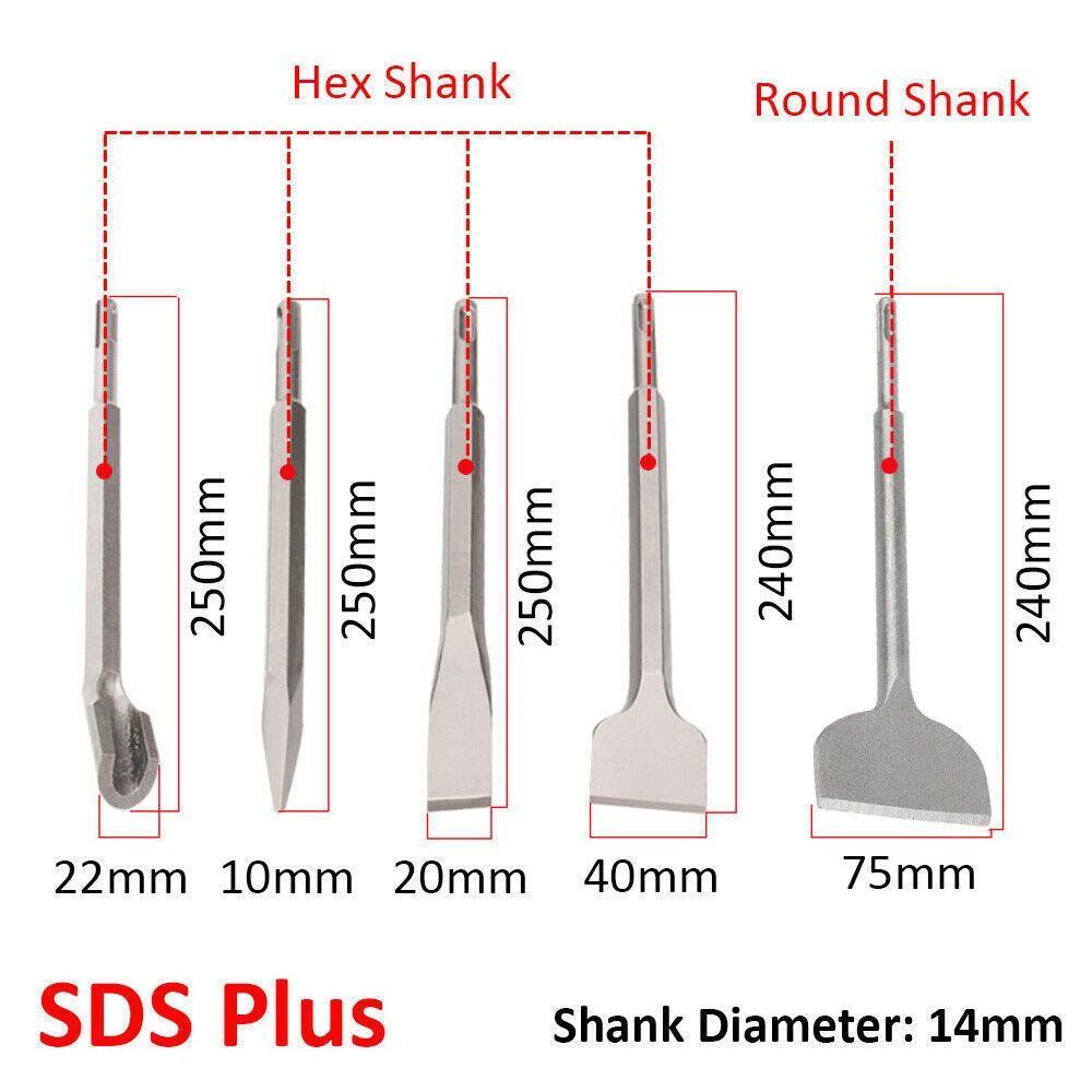 Populer Mata Bor Gouge Flat Set Point Groove Electric Hammer Bit