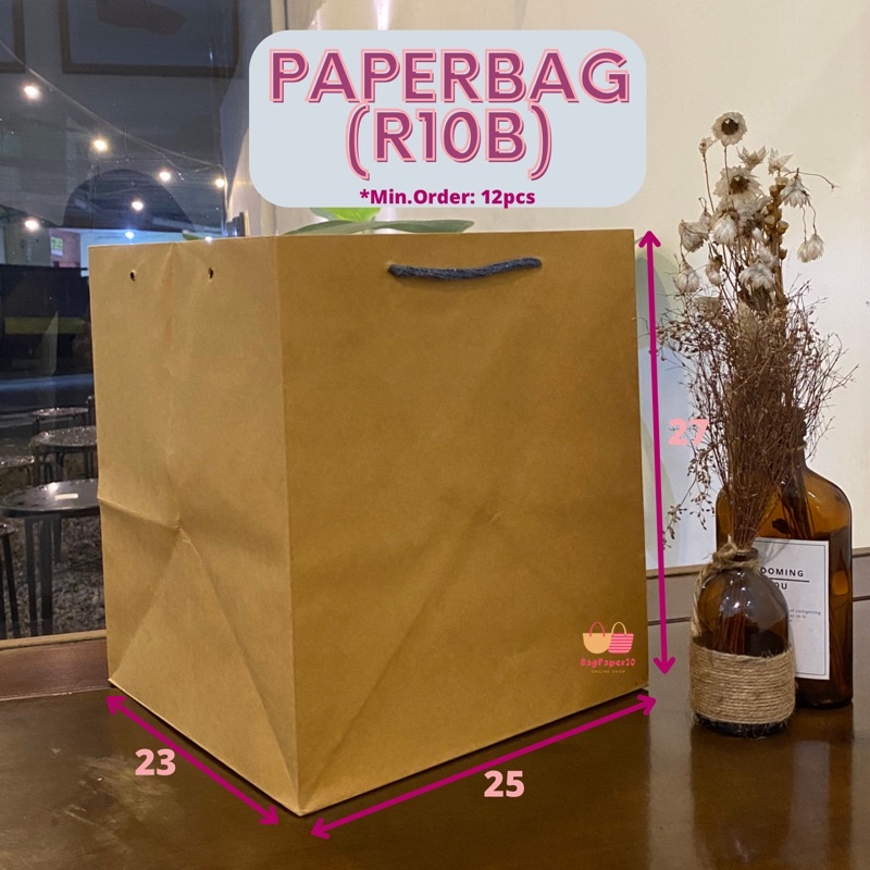 

paperbag Premium/ tas hajatan nasi kotak R10B (25x23x27) premium