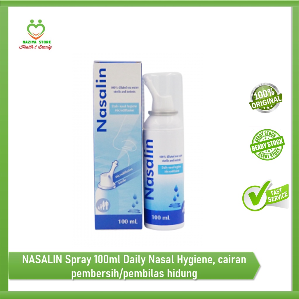 NASALIN Spray 100ml Daily Nasal Hygiene, cairan pembersih/pembilas hidung