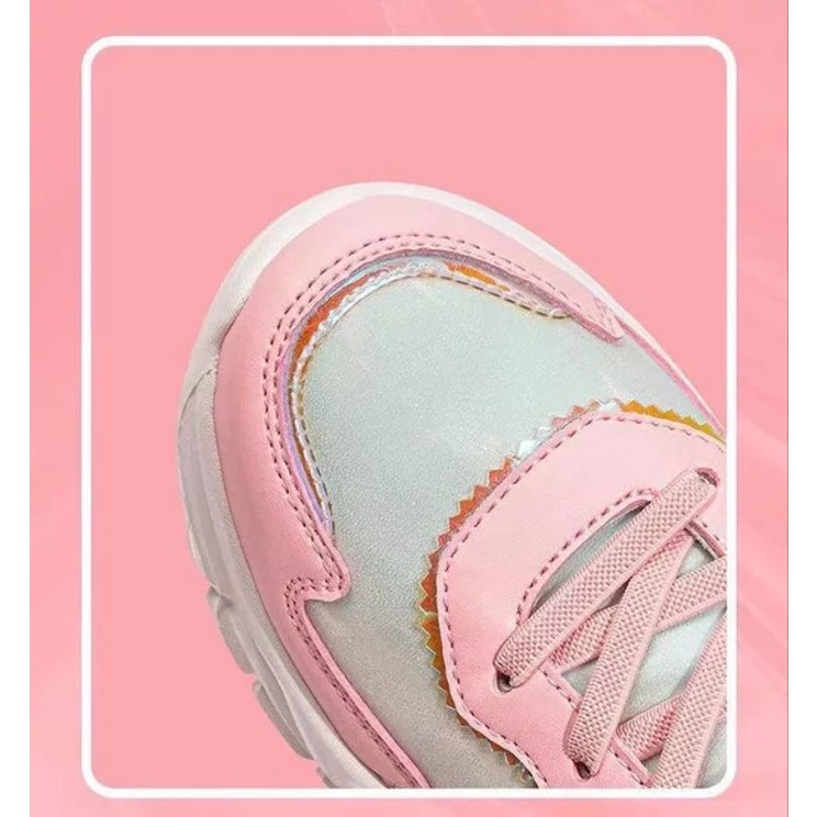 Minipetite SH2216  Sepatu sneakers sport casual bahan tebal ringan breathable fairy peri untuk anak 4 tahun sd dewasa size 27 - 38